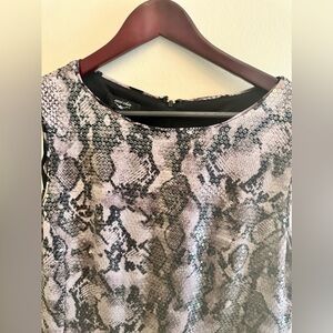 Suzi Chin | sequins dress size 10 snake print sequined dress